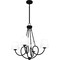 Quoizel Atkins Chandelier 4 Lights Matte Black ATK5027MBK - alternate 2